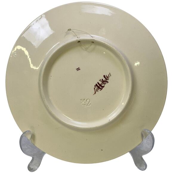 Sarreguemines France c. 1896 Commemorative Plate of Tsarina Alexandra Russia - Picture 7 of 8